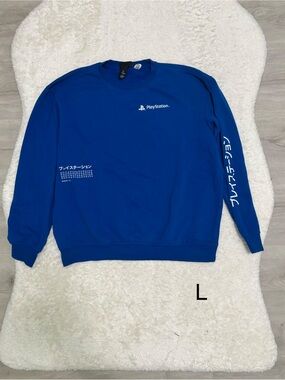 Sony JAPANESE PlayStation Royal Blue Crewneck Sweatshirt